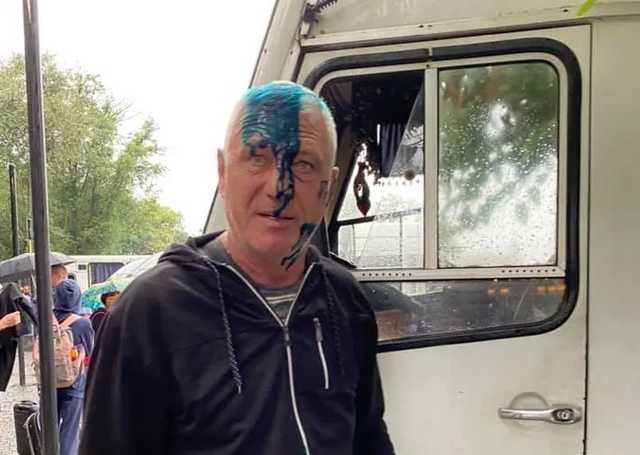 Под Одессой водитель маршрутки отказал ветерану АТО в льготном проезде: его проучили зеленкой