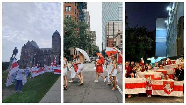 В годовщину начала протестов в Беларуси по всему миру прошли акции поддержки