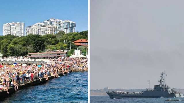 В Одессе состоялся морской парад и Марш защитников Украины