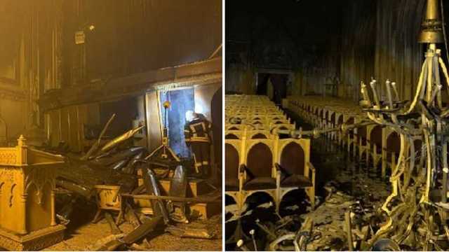 Как выглядит костел святого Николая после пожара