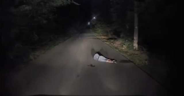 Чуть не переехал: в Кривом Роге на дороге спал мужчина