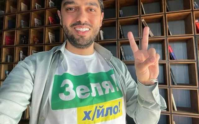 Лероса не пустили в эфире "4 канала" из-за футболки с надписью "Зеля х/йло"