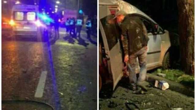 Отпали колеса, авто разлетелись на обломки: в Киеве случилась жуткая ночная авария