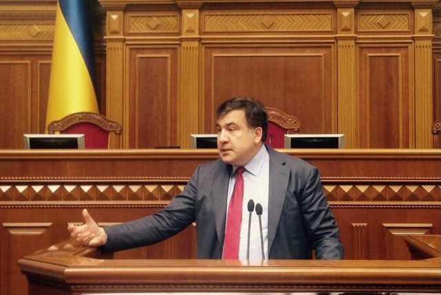 Саакашвили обратился к украинскому парламенту