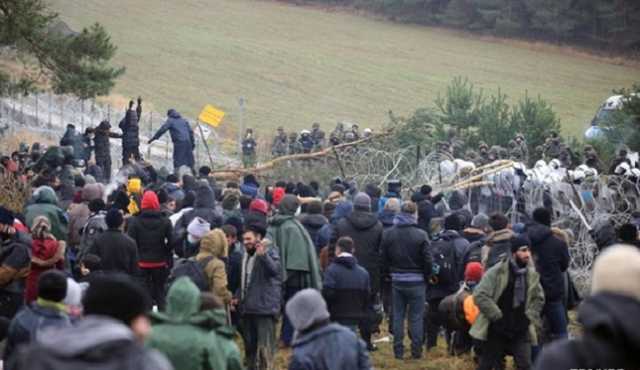 Польша показала видео лагеря мигрантов на границе
