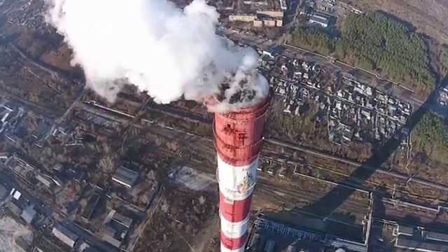 В Харькове на ТЭЦ произошел сбой: густой дым напугал горожан