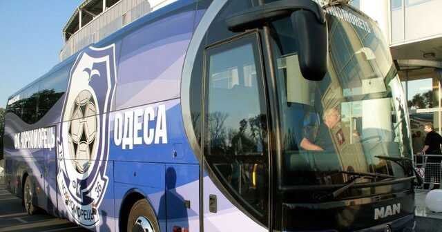 В Одессе совершено нападение на автобус «Черноморца»