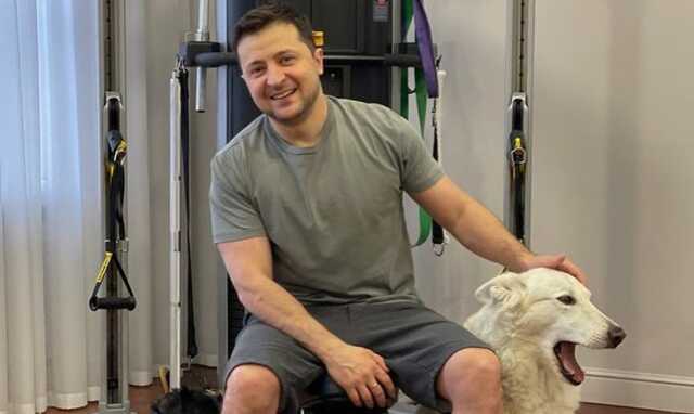 Зеленский провел первую тренировку года вместе с Петей