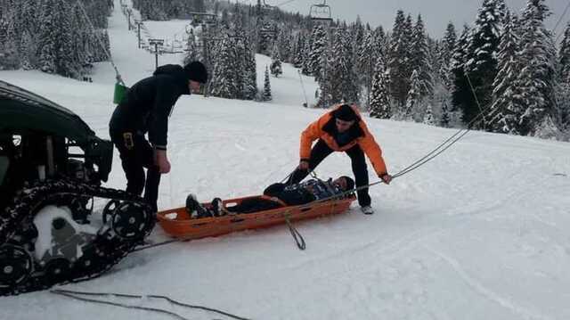 Неудачно покатались: на Львовщине с горы снимали травмированных лыжников