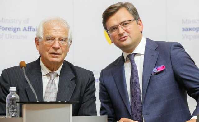 "Исторический момент": Боррель и Кулеба дали пресс-конференцию в Станице Луганской