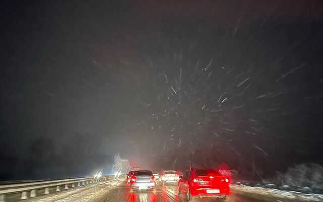 На въезде в Киев образовались километровые пробки