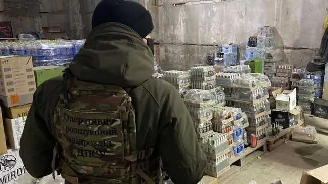 В Константиновке пограничники с полицией нашли алкоголь на миллион гривен