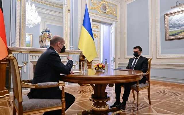 Встреча Зеленского и Шольца началась в Киеве, - ОП