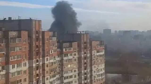 В Киеве на Троещине обстреляли военную машину ВСУ