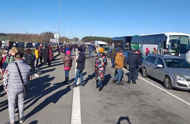 Ситуация на границе с Польшей в одном видео