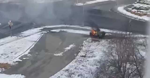 Військову техніку російських окупантів починають знищувати в Харкові