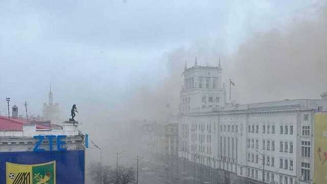 В Харькове крылатая ракета попала в здание горсовета