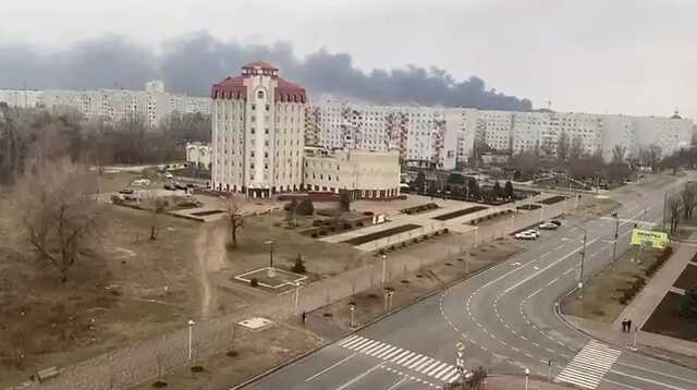 Колонна российских оккупантов зашла в Энергодар, на блокпосту идет бой