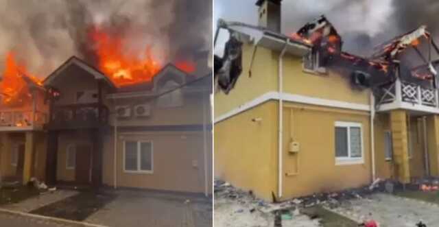 Под Киевом оккупанты разбомбили дома мирных жителей