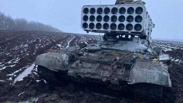 На Козелець направили 100 одиниць озброєння і військової техніки, зокрема ТОС-1 "Буратіно"