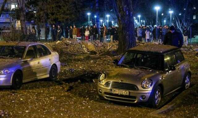 Упавший в Загребе беспилотник переносил авиабомбу весом до 120 кг, - HRT