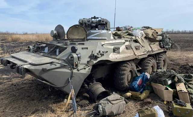 Уничтожена очередная колонна бронетехники оккупантов на Черниговщине, - Оперативное командование "Север"