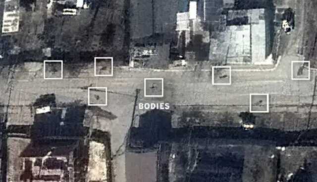 Спутниковые снимки доказывают вранье Минобороны РФ о резне в Буче