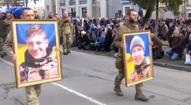 На Прикарпатье простились с братьями-россиянами, которые погибли, защищая Украину