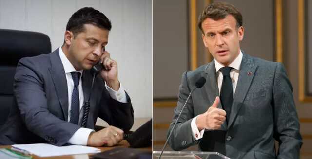 Зеленский договорился с Макроном о помощи в расследовании военных преступлений России