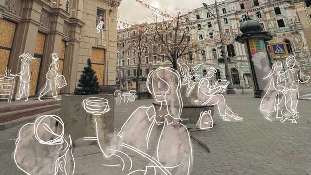 Украинский глянец Elle представил счастливую обложку с человеческими душами в Харькове