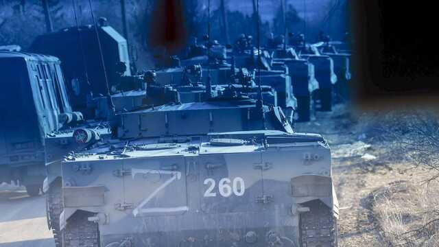 В Беларуси зафиксировали перемещение колонны российской военной техники