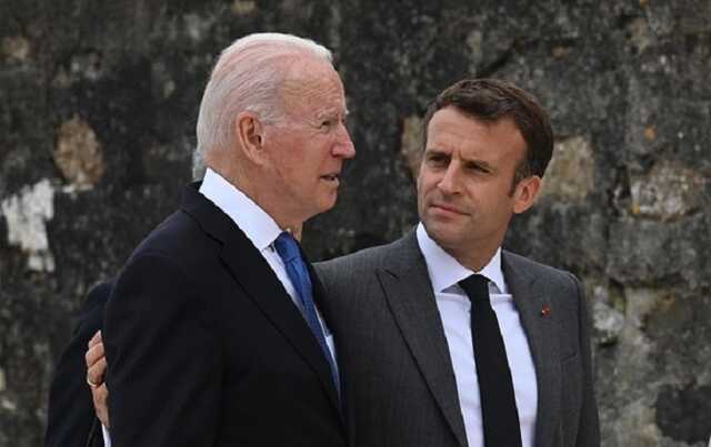 В приветственном твите к Макрону Байден акцентировал внимание на поддержке Украины