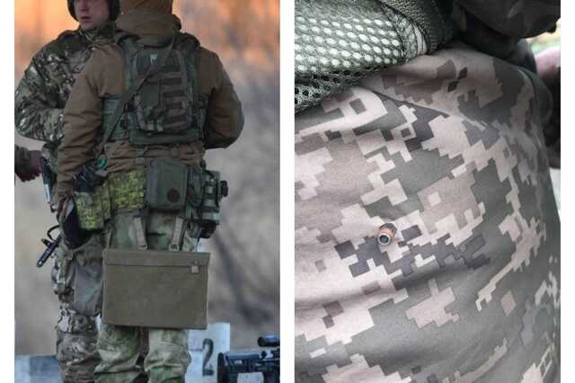 Родился в рубашке: пуля "прошила" бронежилет украинского бойца и застряла в одежде