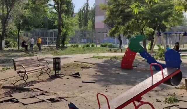 В День защиты детей в Николаеве оккупанты обстреляли детскую площадку