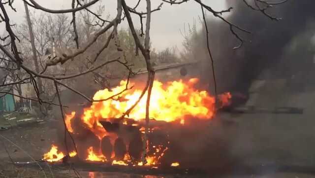 "На это можно смотреть вечно": в сети показали видео пылающей российской техники