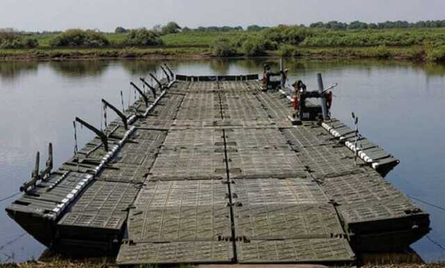 Оккупанты достроили переправу через реку Оскол на Харьковщине