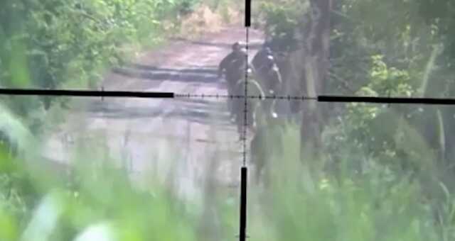 В ССО показали, как украинский снайпер уничтожил группу оккупантов