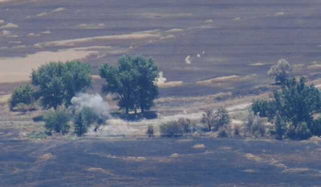 Артиллерия 28 ОМБР уничтожает расчеты ПТКР, ДШК и личный состав оккупантов