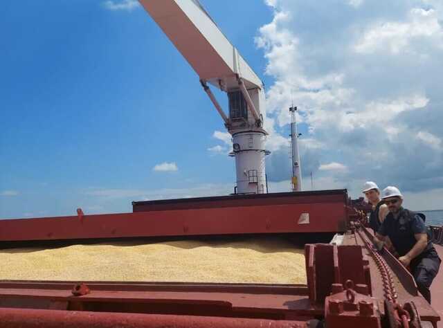 Перше судно з українським зерном пройшло перевірку в Стамбулі
