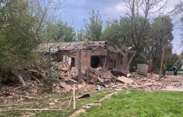 Появились фото Мерефы в Харьковской области после обстрела