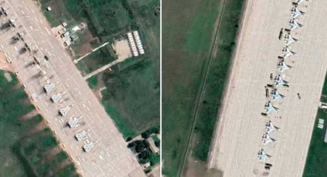 На авіабазі в Гвардійському, де помітили дим, розміщувалися десятки літаків РФ, – Грозєв