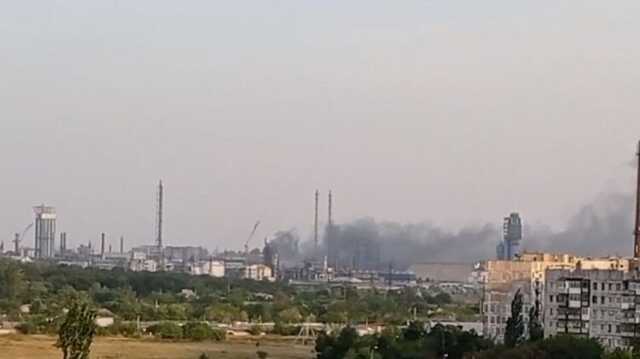 У Горлівці горить хімзавод "Стірол"