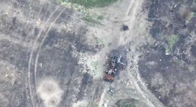 Покинули техніку й накивали п’ятами: аеророзвідка зафіксувала результати зіткнення окупантів із ЗСУ
