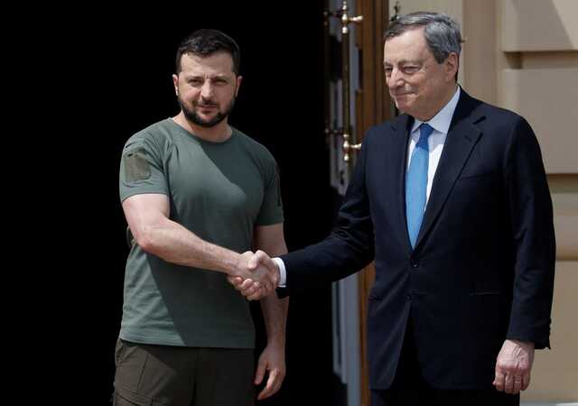 Зеленський обговорив з Драгі події на фронті та ситуацію на ЗАЕС