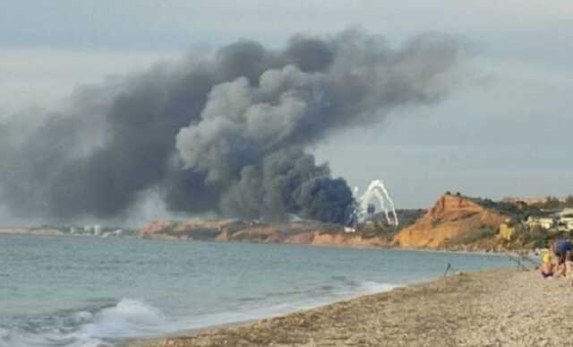 В окупованому Криму горить аеропорт Бельбек