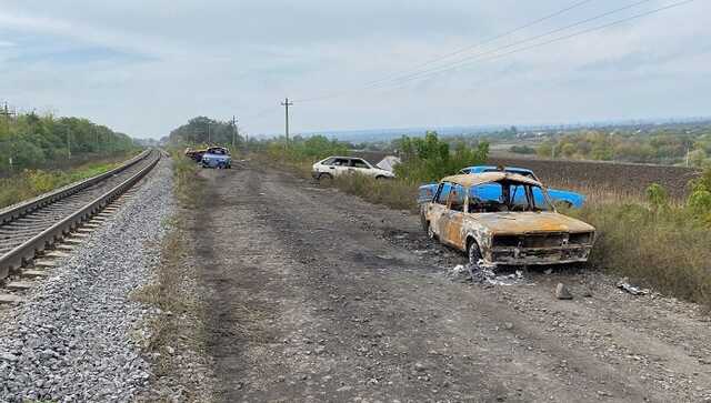 Жахливі кадри розстріляної колони з Куп’янська: росіяни приховали свій злочин