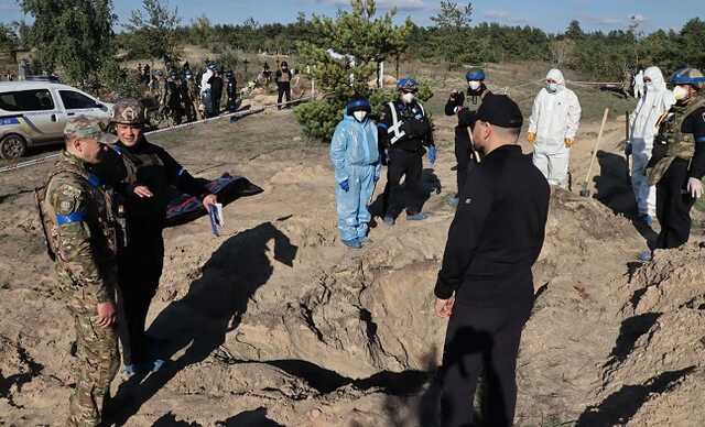 У звільненому Лимані вже ексгумували 187 тіл вбитих окупантами українців – МВС