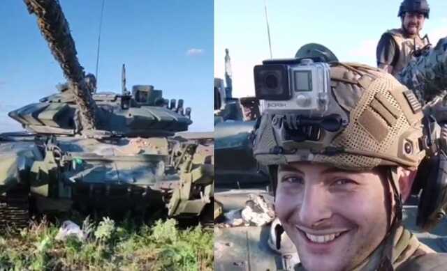 Українські військові захопили російський танк прямо перед носом ворога