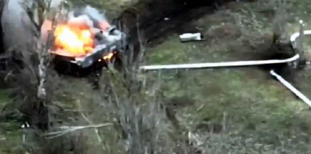 ВСУ уничтожили очередную БМП оккупантов вместе с экипажем