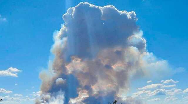 В Херсоне на полигоне оккупантов прогремели мощные взрывы